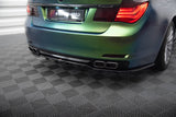 Maxton Design - Central Rear Splitter (with Vertical Bars) BMW Series 7 F01 Rear Diffuser Maxton Design royalty-bespoke.myshopify.com