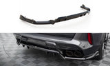Maxton Design - Central Rear Splitter (with Vertical Bars) BMW X5M F95 (Facelift) Rear Diffuser Maxton Design royalty-bespoke.myshopify.com