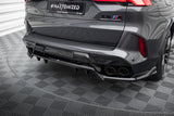 Maxton Design - Central Rear Splitter (with Vertical Bars) BMW X5M F95 (Facelift) Rear Diffuser Maxton Design royalty-bespoke.myshopify.com