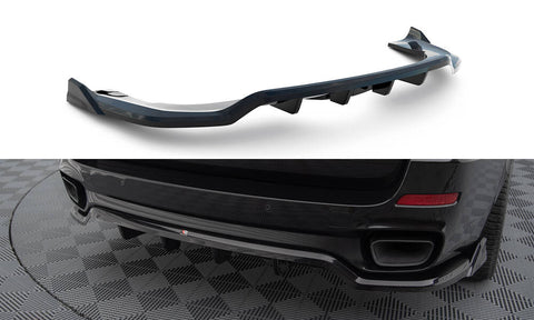 Maxton Design - Central Rear Splitter (with Vertical Bars) BMW X5 M-Pack F15 Rear Diffuser Maxton Design royalty-bespoke.myshopify.com