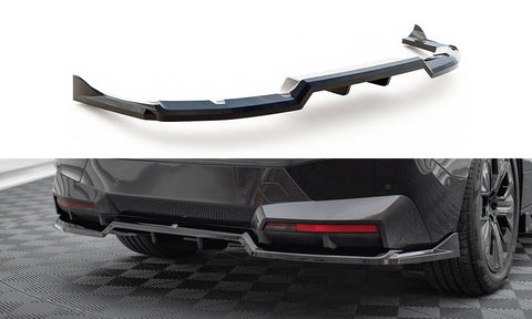 Maxton Design - Central Rear Splitter (with Vertical Bars) BMW IX M-Pack I20