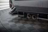 Maxton Design - Central Rear Splitter (with Vertical Bars) + Flaps Honda Civic Sport MK10