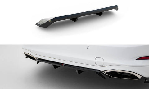Maxton Design - Central Rear Splitter (with Vertical Bars) Ford Focus Vignale Estate MK4 - Royal Body Kits