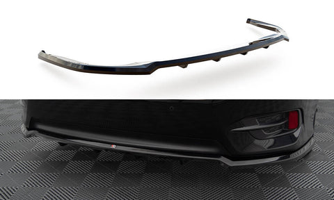 Maxton Design - Central Rear Splitter (with Vertical Bars) Honda Civic MK10 Rear Diffuser Maxton Design royalty-bespoke.myshopify.com