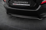 Maxton Design - Central Rear Splitter (with Vertical Bars) Honda Civic MK10