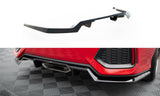 Maxton Design - Central Rear Splitter (with Vertical Bars) Honda Civic SI MK10 Rear Diffuser Maxton Design royalty-bespoke.myshopify.com