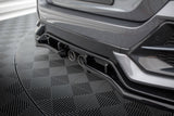 Maxton Design - Central Rear Splitter (with Vertical Bars) Honda Civic Sport MK10 Rear Diffuser Maxton Design royalty-bespoke.myshopify.com