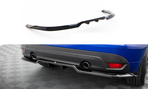 Maxton Design - Central Rear Splitter (with Vertical Bars) Jaguar F-Pace R-Sport MK1