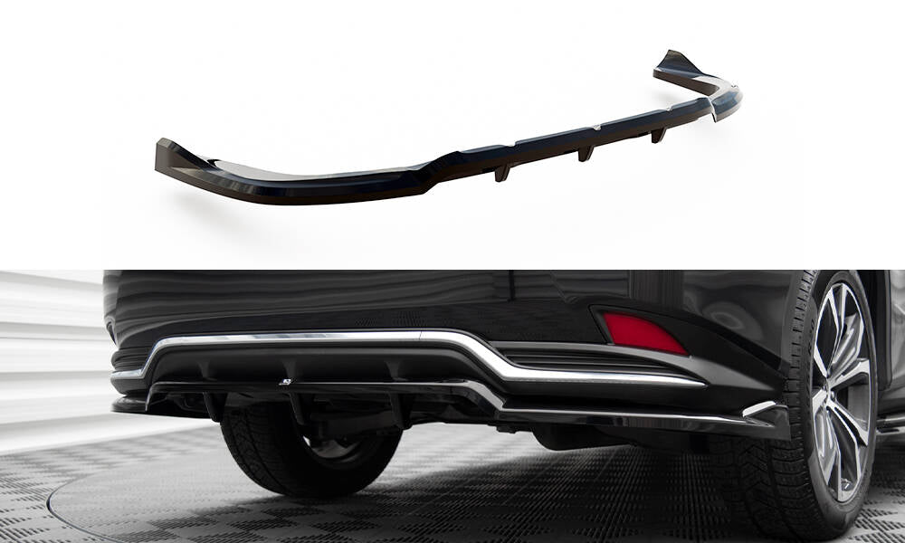Maxton Design - Central Rear Splitter (with Vertical Bars) Lexus RX MK4 ...