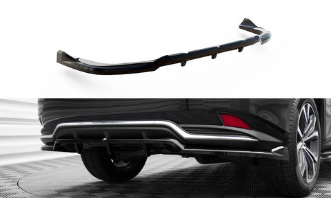 Maxton Design - Central Rear Splitter (with Vertical Bars) Lexus RX MK4 (Facelift)