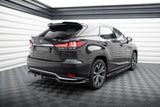 Maxton Design - Central Rear Splitter (with Vertical Bars) Lexus RX MK4 (Facelift) Rear Diffuser Maxton Design royalty-bespoke.myshopify.com