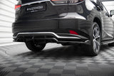 Maxton Design - Central Rear Splitter (with Vertical Bars) Lexus RX MK4 (Facelift)