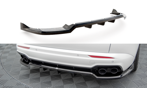 Maxton Design - Central Rear Splitter (with Vertical Bars) Maserati Grecale GT / Modena MK1 Rear Diffuser Maxton Design royalty-bespoke.myshopify.com