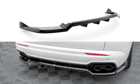 Maxton Design - Central Rear Splitter (with Vertical Bars) Maserati Grecale GT / Modena MK1