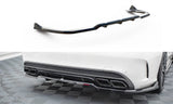 Maxton Design - Central Rear Splitter (with Vertical Bars) Mercedes Benz C63 AMG Sedan/Estate W205/S205 Rear Diffuser Maxton Design royalty-bespoke.myshopify.com