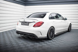 Maxton Design - Central Rear Splitter (with Vertical Bars) Mercedes Benz C63 AMG Sedan/Estate W205/S205 Rear Diffuser Maxton Design royalty-bespoke.myshopify.com