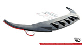 Maxton Design - Central Rear Splitter (with Vertical Bars) Mercedes Benz CLA45 AMG Aero C117 (Facelift)
