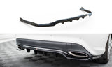 Maxton Design - Central Rear Splitter (with Vertical Bars) Mercedes Benz CLA-Class C117 (Facelift) Rear Diffuser Maxton Design royalty-bespoke.myshopify.com