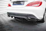 Maxton Design - Central Rear Splitter (with Vertical Bars) Mercedes Benz CLA-Class C117 (Facelift) Rear Diffuser Maxton Design royalty-bespoke.myshopify.com