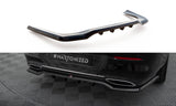 Maxton Design - Central Rear Splitter (with Vertical Bars) Mercedes Benz CLA-Class Coupe C118 Rear Diffuser Maxton Design royalty-bespoke.myshopify.com
