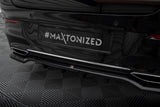Maxton Design - Central Rear Splitter (with Vertical Bars) Mercedes Benz CLA-Class Coupe C118 Rear Diffuser Maxton Design royalty-bespoke.myshopify.com