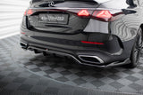 Maxton Design - Central Rear Splitter (with Vertical Bars) Mercedes Benz E-Class AMG-Line W214 Rear Diffuser Maxton Design royalty-bespoke.myshopify.com