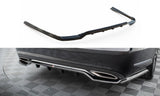 Maxton Design - Central Rear Splitter (with Vertical Bars) Mercedes Benz E-Class W212 (Facelift) Rear Diffuser Maxton Design royalty-bespoke.myshopify.com