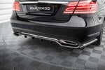 Maxton Design - Central Rear Splitter (with Vertical Bars) Mercedes Benz E-Class W212 (Facelift)