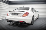 Maxton Design - Central Rear Splitter (with Vertical Bars) Mercedes Benz S-Class AMG-Line W222 (Facelift) Rear Diffuser Maxton Design royalty-bespoke.myshopify.com
