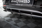 Maxton Design - Central Rear Splitter (with Vertical Bars) Mercedes Benz S-Class AMG-Line Coupe C217 (Facelift) Rear Diffuser Maxton Design royalty-bespoke.myshopify.com