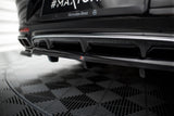Maxton Design - Central Rear Splitter (with Vertical Bars) Mercedes Benz S-Class AMG-Line Coupe C217 (Facelift) Rear Diffuser Maxton Design royalty-bespoke.myshopify.com