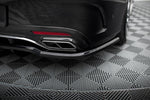Maxton Design - Central Rear Splitter (with Vertical Bars) Mercedes Benz S-Class AMG-Line Coupe C217 (Facelift)