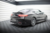 Maxton Design - Central Rear Splitter (with Vertical Bars) Mercedes Benz S-Class AMG-Line Coupe C217 (Facelift) Rear Diffuser Maxton Design royalty-bespoke.myshopify.com