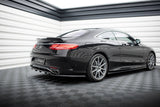 Maxton Design - Central Rear Splitter (with Vertical Bars) Mercedes Benz S-Class AMG-Line Coupe C217 (Facelift) Rear Diffuser Maxton Design royalty-bespoke.myshopify.com
