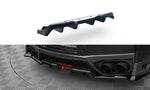 Maxton Design - Central Rear Splitter (With Vertical Bars) Nissan GTR R35 (Facelift)
