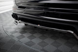 Maxton Design - Central Rear Splitter (with Vertical Bars) Porsche Cayenne MK2 (Facelift)