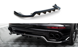 Maxton Design - Central Rear Splitter (with Vertical Bars) Porsche Cayenne MK2 (Facelift) Rear Diffuser Maxton Design royalty-bespoke.myshopify.com