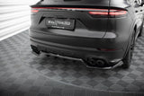 Maxton Design - Central Rear Splitter (with Vertical Bars) Porsche Cayenne Sport Design MK3 Rear Diffuser Maxton Design royalty-bespoke.myshopify.com