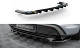 Maxton Design - Central Rear Splitter (with Vertical Bars) Porsche Taycan / 4 / 4S / GTS MK1 Rear Diffuser Maxton Design royalty-bespoke.myshopify.com