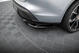 Maxton Design - Central Rear Splitter (with Vertical Bars) Porsche Taycan / 4 / 4S / GTS MK1 Rear Diffuser Maxton Design royalty-bespoke.myshopify.com
