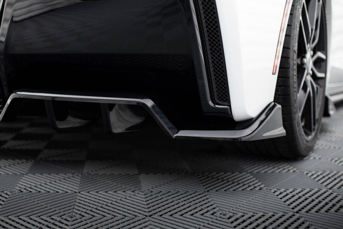 Maxton Design - Central Rear Splitter (with Vertical Bars) + Rear Side ...