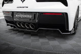 Maxton Design - Central Rear Splitter (with Vertical Bars) + Rear Side Splitters Chevrolet Corvette C7 Rear Diffuser Maxton Design royalty-bespoke.myshopify.com