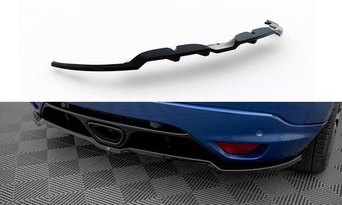 Maxton Design - Central Rear Splitter (with Vertical Bars) Renault Megane RS MK3 Rear Diffuser Maxton Design royalty-bespoke.myshopify.com