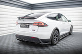 Maxton Design - Central Rear Splitter (with Vertical Bars) Tesla Model X MK1 (Facelift) Rear Diffuser Maxton Design royalty-bespoke.myshopify.com