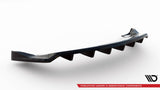 Maxton Design - Central Rear Splitter (with Vertical Bars) Tesla Model X MK1 (Facelift)