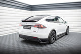 Maxton Design - Central Rear Splitter (with Vertical Bars) Tesla Model X MK1 (Facelift) Rear Diffuser Maxton Design royalty-bespoke.myshopify.com