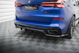 Maxton Design - Central Rear Splitter (with Vertical Bars) V.1 BMW X5 M-Pack G05 (Facelift) Rear Diffuser Maxton Design royalty-bespoke.myshopify.com