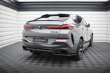 Maxton Design - Central Rear Splitter (with Vertical Bars) V.1 BMW X6 M-Pack G06 (Facelift) Rear Diffuser Maxton Design royalty-bespoke.myshopify.com