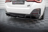 Maxton Design - Central Rear Splitter (with Vertical Bars) V.1 BMW I4 M-Pack G26 Rear Diffuser Maxton Design royalty-bespoke.myshopify.com