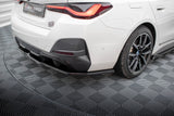 Maxton Design - Central Rear Splitter (with Vertical Bars) V.1 BMW I4 M-Pack G26 Rear Diffuser Maxton Design royalty-bespoke.myshopify.com